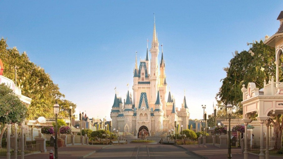 Paisagem do Castelo da Cinderela no Magic Kingdom da Disney Orlando