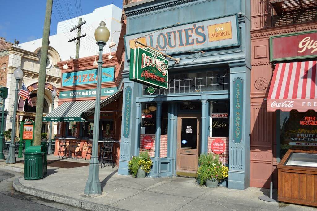 Restaurantes do parque Universal Studios em Orlando: Louie's Italian Restaurant