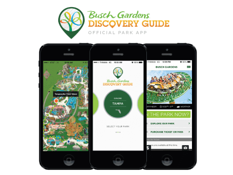 Aplicativo do Busch Gardens em Orlando