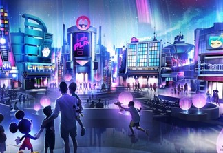 Novo pavilhão de jogos no Epcot da Disney Orlando: cidade futurista