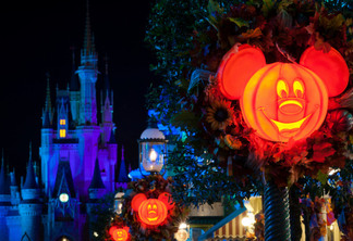 Decoração de Halloween na Disney Orlando