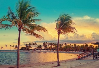 Praia em Miami