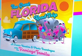 Banner da experiência The Great Florida Road Trip no ICON Park Orlando