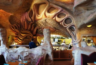 Restaurante Mythos no parque Islands of Adventure Orlando: decoração