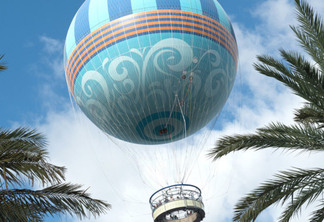Passeio de balão no Disney Springs em Orlando