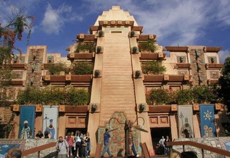 Pavilhão e área do México no Disney Epcot em Orlando