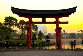 Pavilhão e área do Japão no Disney Epcot em Orlando