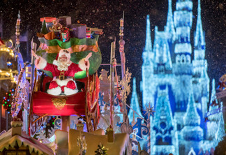 Mickey's Very Merry Christmas Party no Disney Magic Kingdom: Papai Noel
