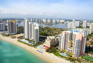 Vista da cidade de Miami