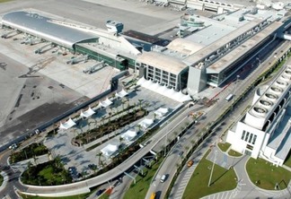 Vista do Aeroporto de Miami