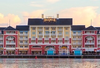 Fachada do hotel Disney's BoardWalk Inn em Orlando