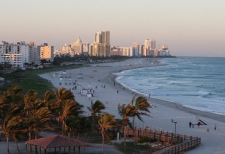 Vista de Miami no inverno