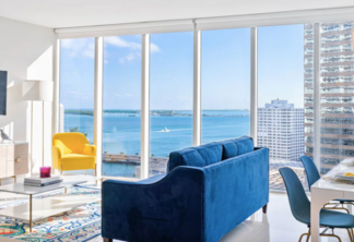 Vista do apartamento em Miami