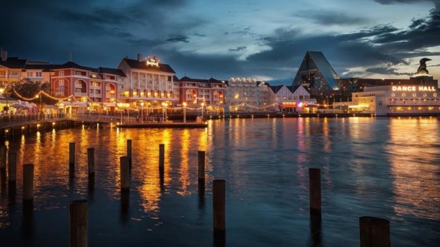 Disney's BoardWalk em Orlando à noite