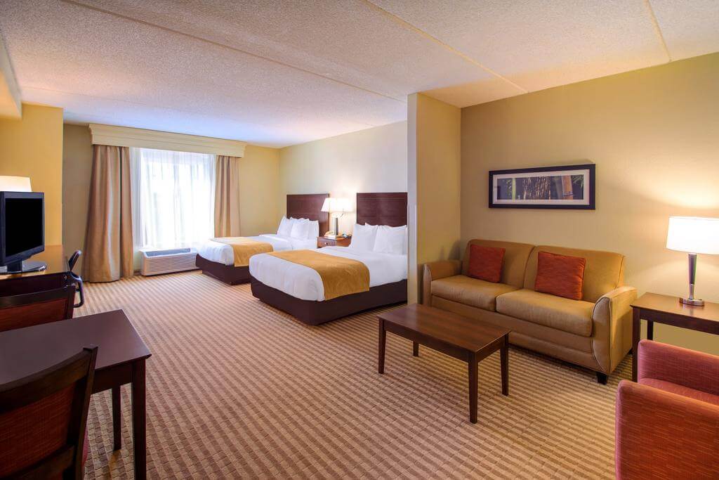 Quarto do Hotel Comfort Suites Orlando