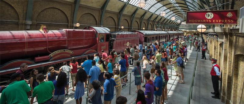 Hogwarts Express: King's Cross Station no parque Universal Studios em Orlando
