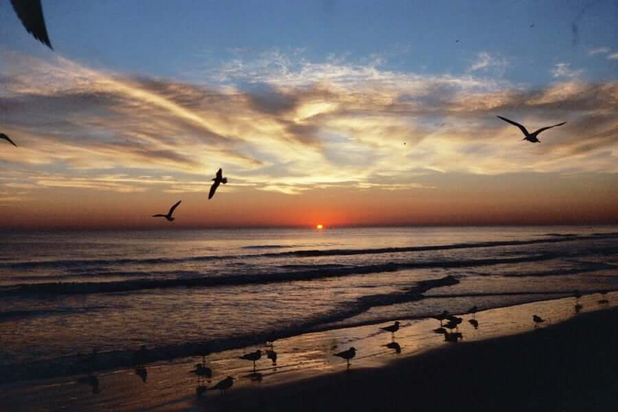 Pôr do sol em Daytona Beach