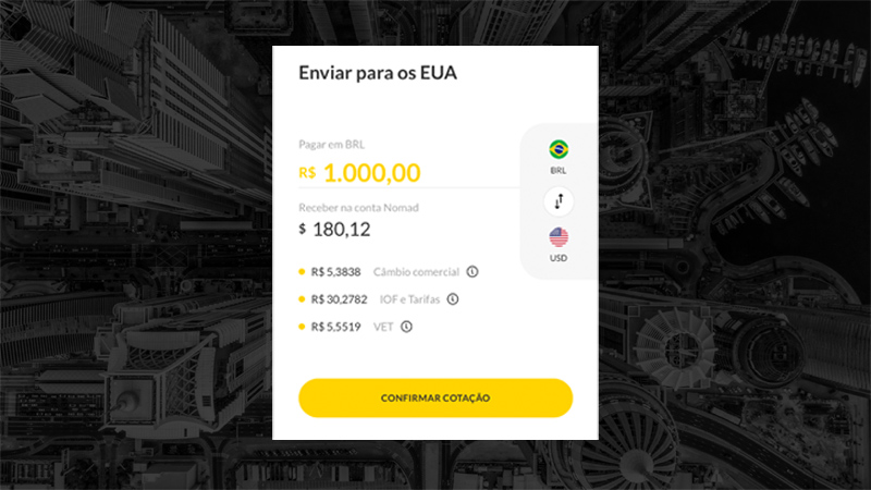 Como enviar dólar para os Estados Unidos do Brasil