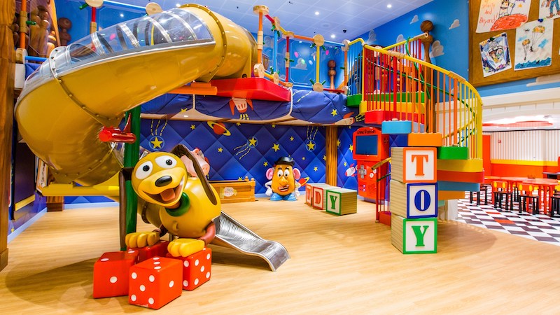 Toy Story no Disney's Oceaneer Club no cruzeiro Disney Dream