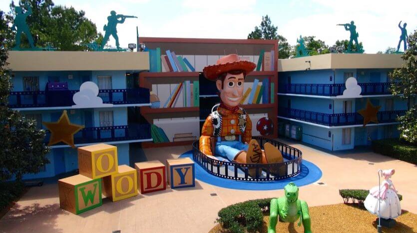 Toy Story no hotel Disney All-Star Movies em Orlando