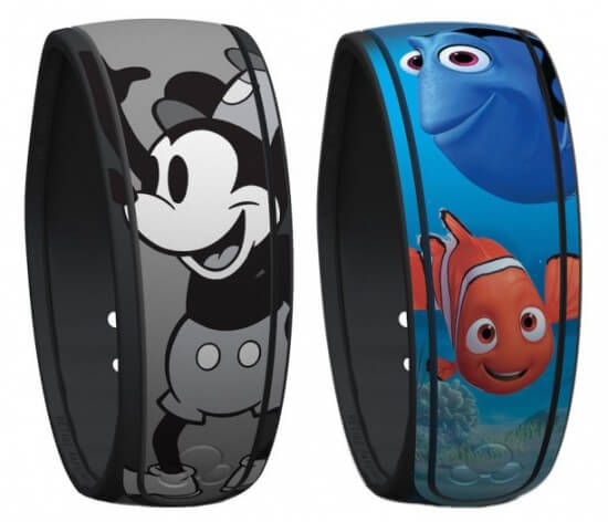Novas pulseiras Magic Band da Disney Orlando: Mickey e Procurando Nemo