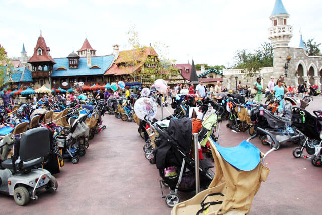 Como ir com bebês para Disney e Orlando: carrinhos de bebê na Disney