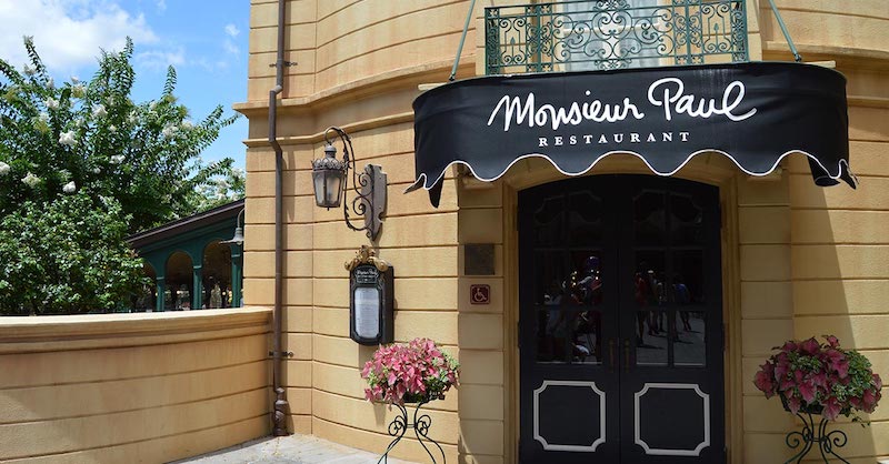Monsieur Paul Restaurant no Epcot da Disney Orlando
