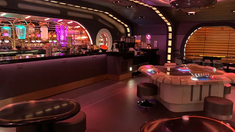 Restaurante no hotel Star Wars: Galactic Starcruiser na Disney Orlando
