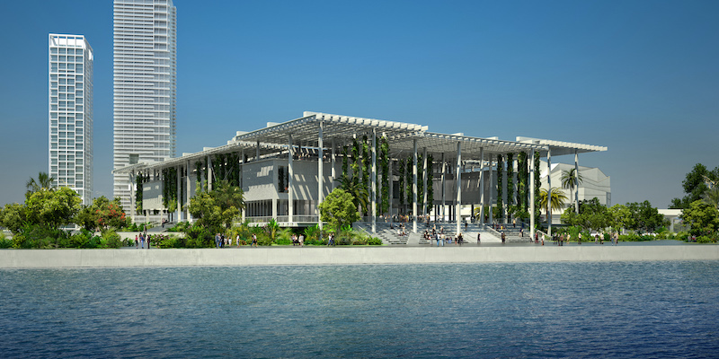 Museu de Arte de Miami: fachada do museu
