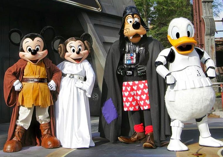 Personagens de Star Wars no parque Hollywood Studios da Disney Orlando