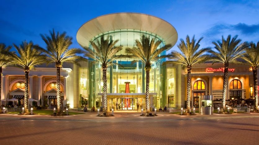 Fachada do Mall at Millenia em Orlando