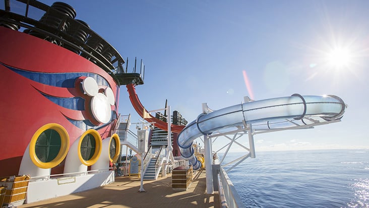 Área do navio do cruzeiro Disney Dream