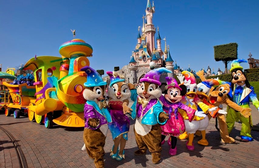 Personagens no Magic Kingdom da Disney Orlando