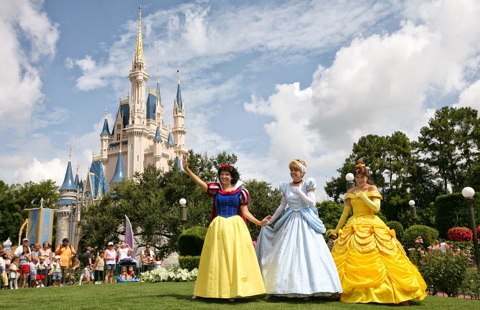Princesas no parque Magic Kingdom da Disney Orlando