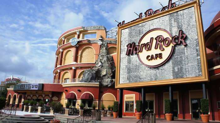 Hard Rock Cafe na Universal CityWalk em Orlando