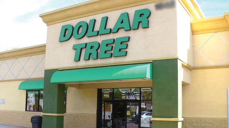 Entrada da loja Dollar Tree em Orlando