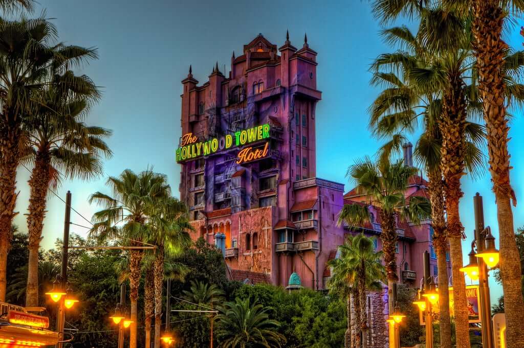 Hollywood Tower of Terror no parque Hollywood Studios na Disney Orlando