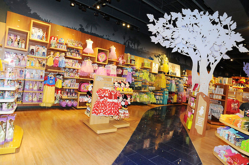 Interior da Disney Store em Orlando