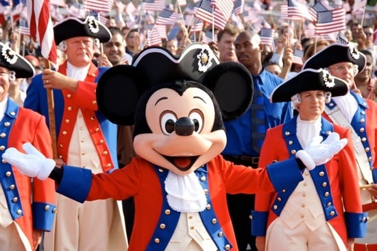 Mickey no Dia da Independência em Orlando
