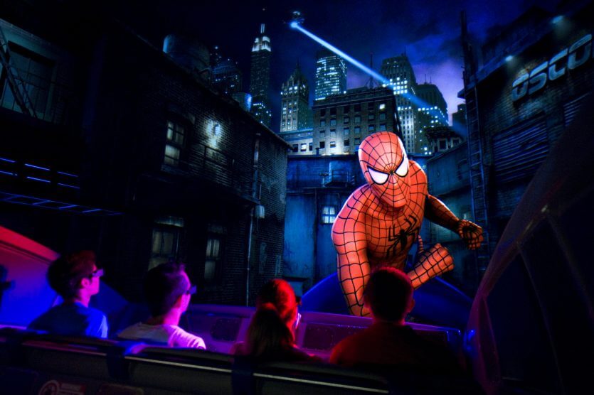The Amazing Adventures of Spider-Man no parque Islands of Adventure em Orlando