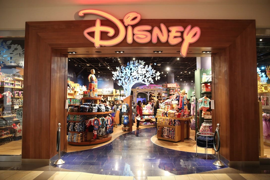 Fachada da loja Disney Store em Orlando