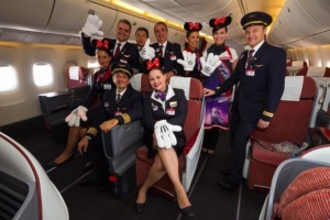 Avião da Disney da LATAM: tripulação
