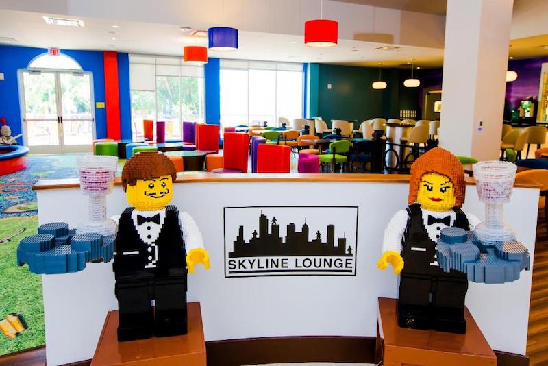 Skyline Lounge no hotel da Lego em Orlando