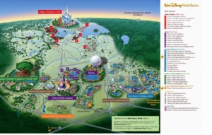 Mapa da Walt Disney Orlando