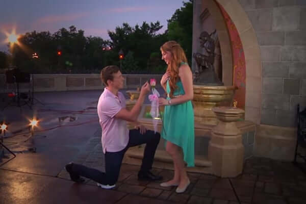 Pedido de casamento durante o show de fogos de artifício na Disney Orlando
