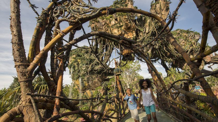 Área de Avatar no parque Animal Kingdom da Disney Orlando