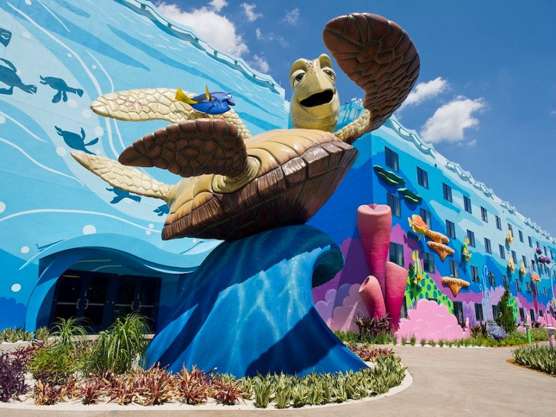 Procurando Nemo no hotel Disney Art of Animation Orlando