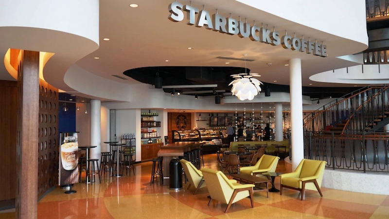Starbucks no hotel Cabana Bay Beach Resort da Universal em Orlando