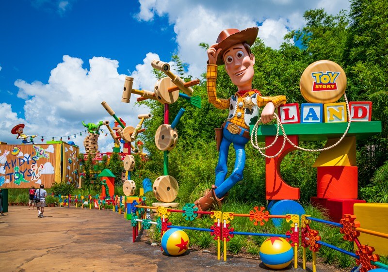 Toy Story Land no parque Hollywood Studios da Disney Orlando