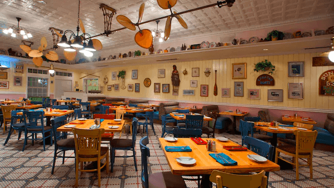 Restaurante Olivia's Cafe no Disney's Old Key West Resort